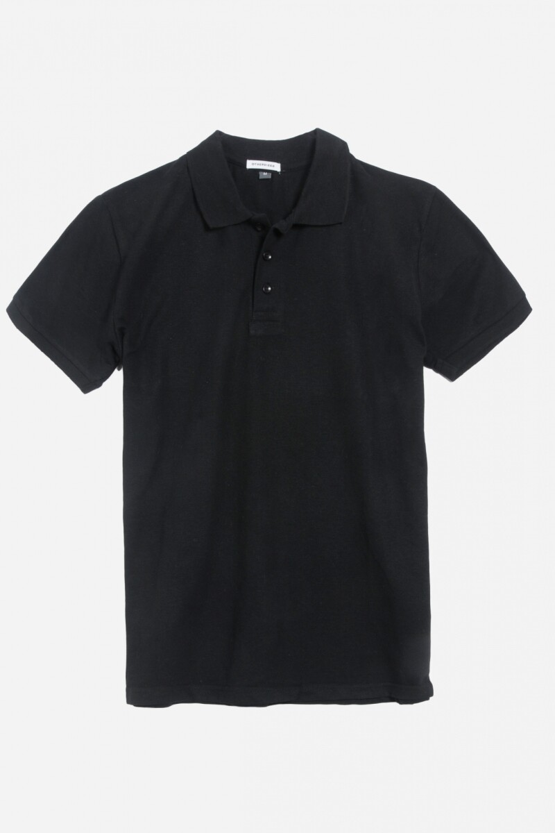 Remera polo básica NEGRO