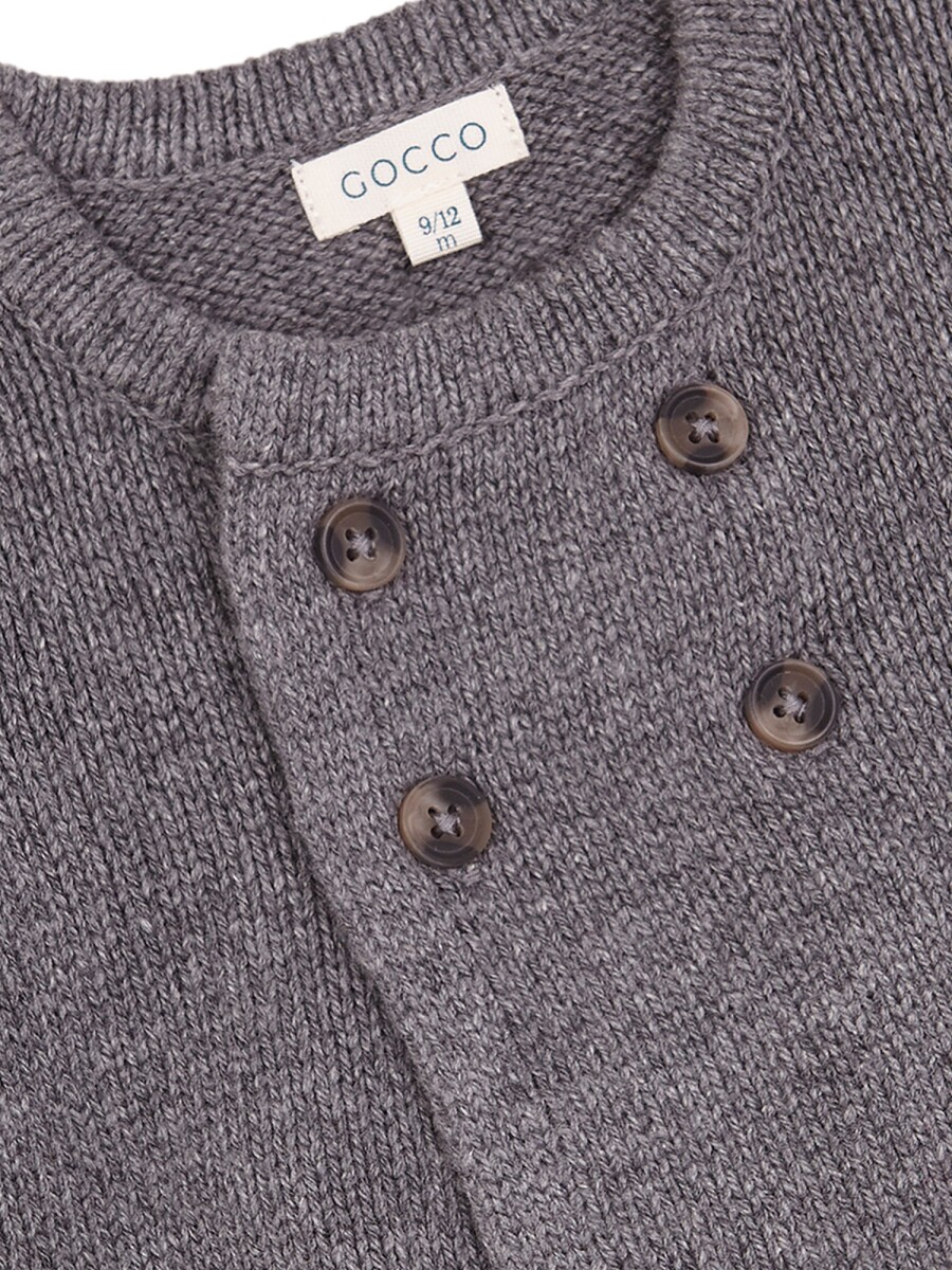 Chaqueta De Punto G Gris Melange