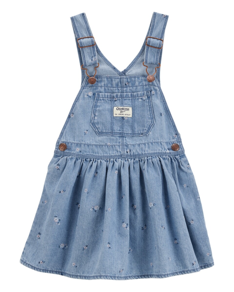Jumper de chambray, diseño floral 