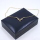 Cadena En Oro 18K Con Centro En Zafiro Y Brillantes Cadena En Oro 18K Con Centro En Zafiro Y Brillantes