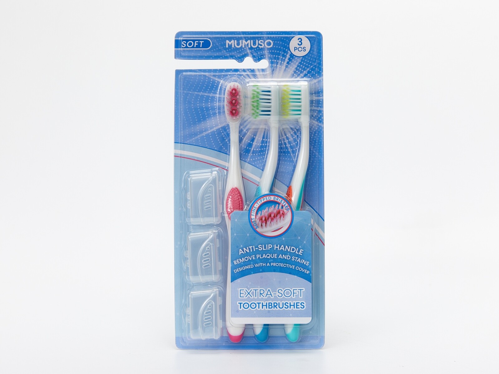 CEPILLOS DE DIENTES EXTRA SUAVES (PAQUETE DE 3) 