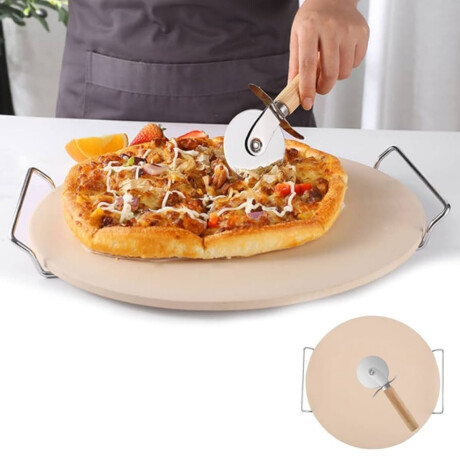 Piedra para Pizza Redonda con Soporte 33 cm Ibili Piedra para Pizza Redonda con Soporte 33 cm Ibili
