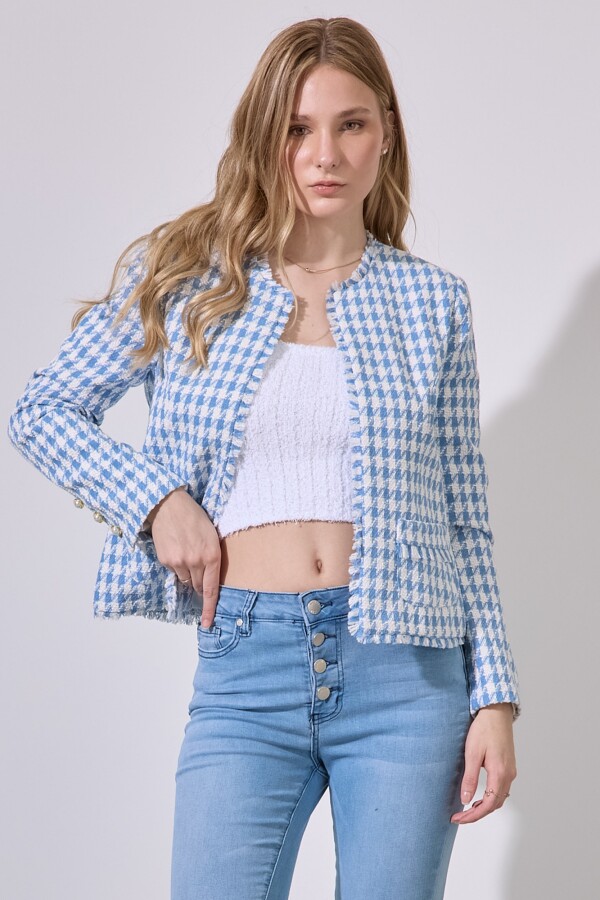 Chaqueta Tweed Crop CELESTE/MULTI