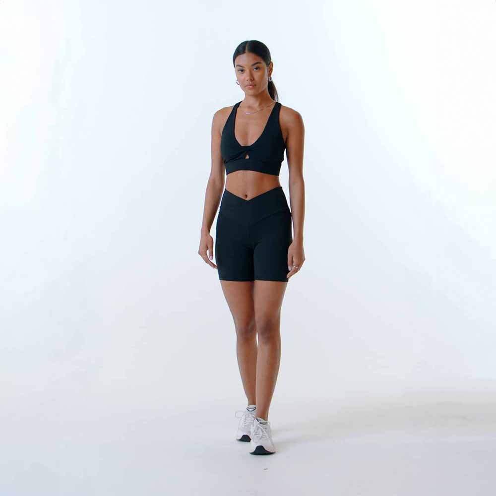 Bra Deportivo Oasis Twist Medium Impact Mujer Black