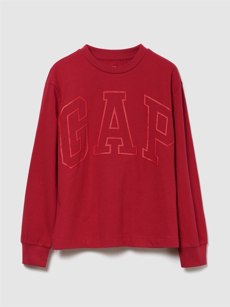 Remera Logo Gap Niño - Modern Red 
