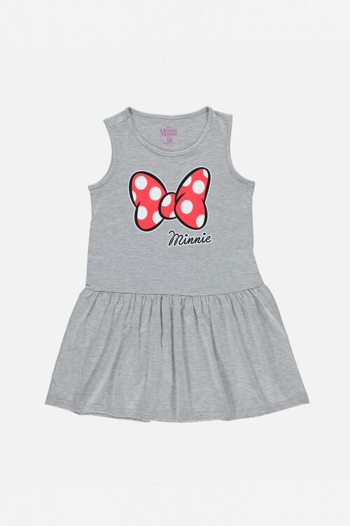 Vestido sin manga niña Minnie GRIS