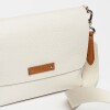 Bandolera New Nina en cuero graneado Natural