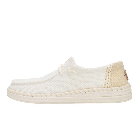 Wendy Espadrille Woven - Mujer White