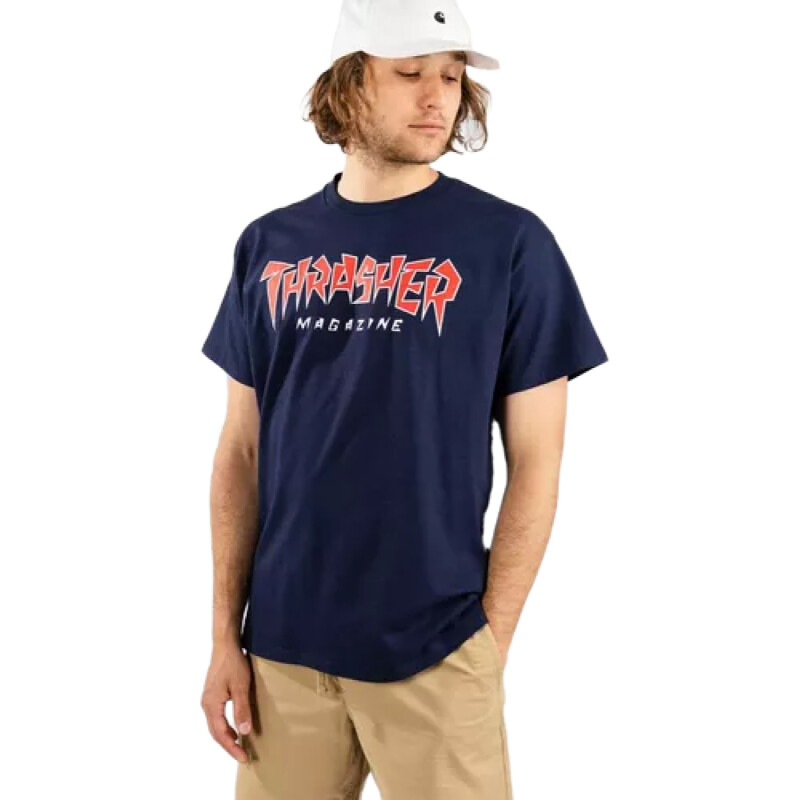 Remera MC Thrasher Men Jagged Marino Remera MC Thrasher Men Jagged Marino