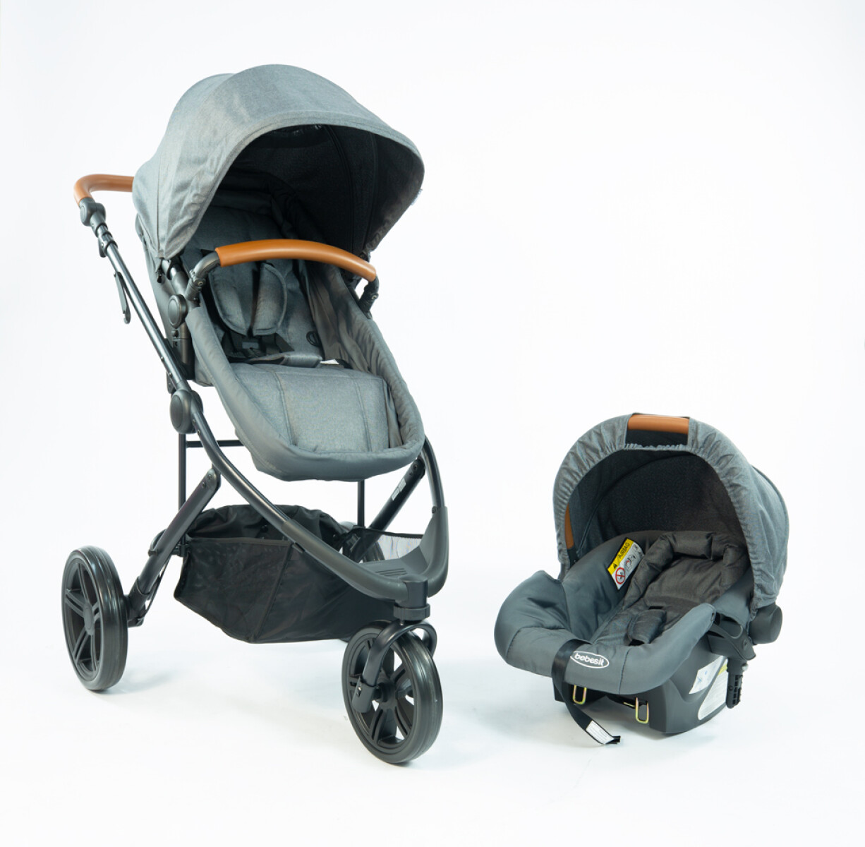 Bebesit Coche Travel System Trek - gris 