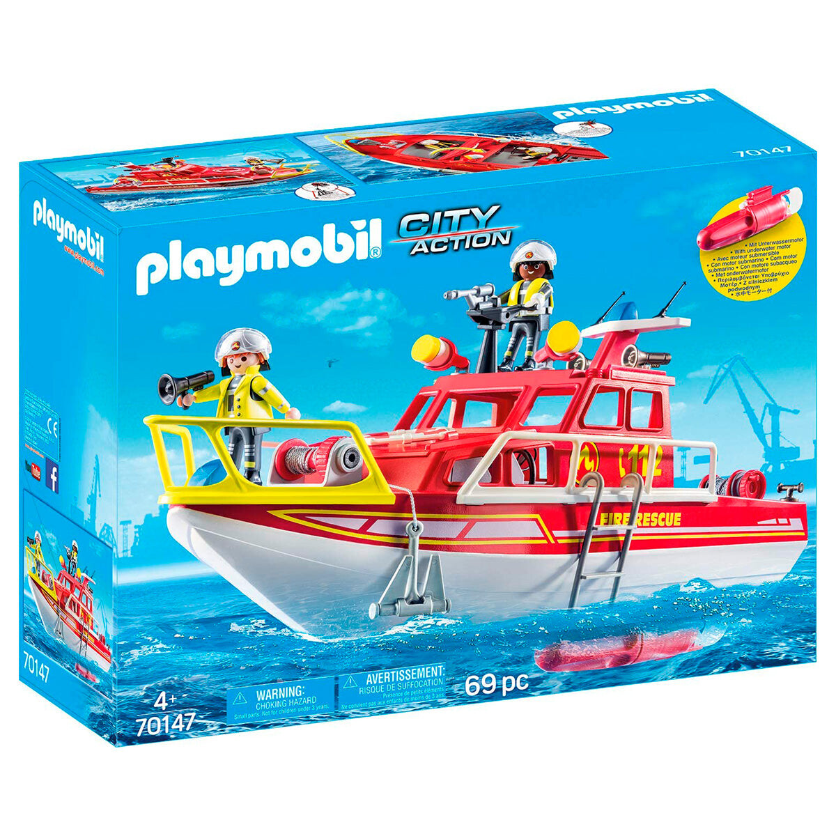 Playmobil Barco de Bomberos 70147 City Action 