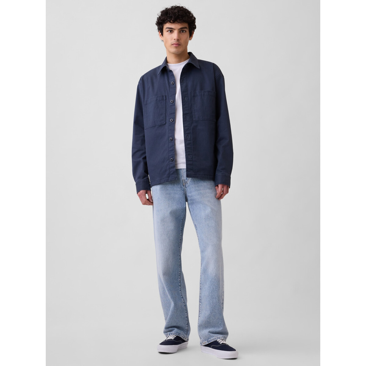V-RELAXED FIT LT GRAVEL STONE - LIGHT WASH 