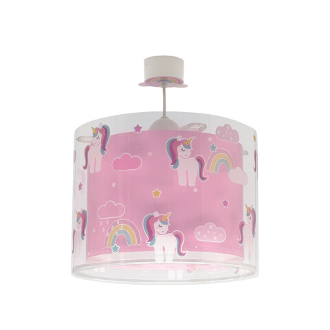 Lámpara colgante infantil UNICORNS unicornio flúor DA0172