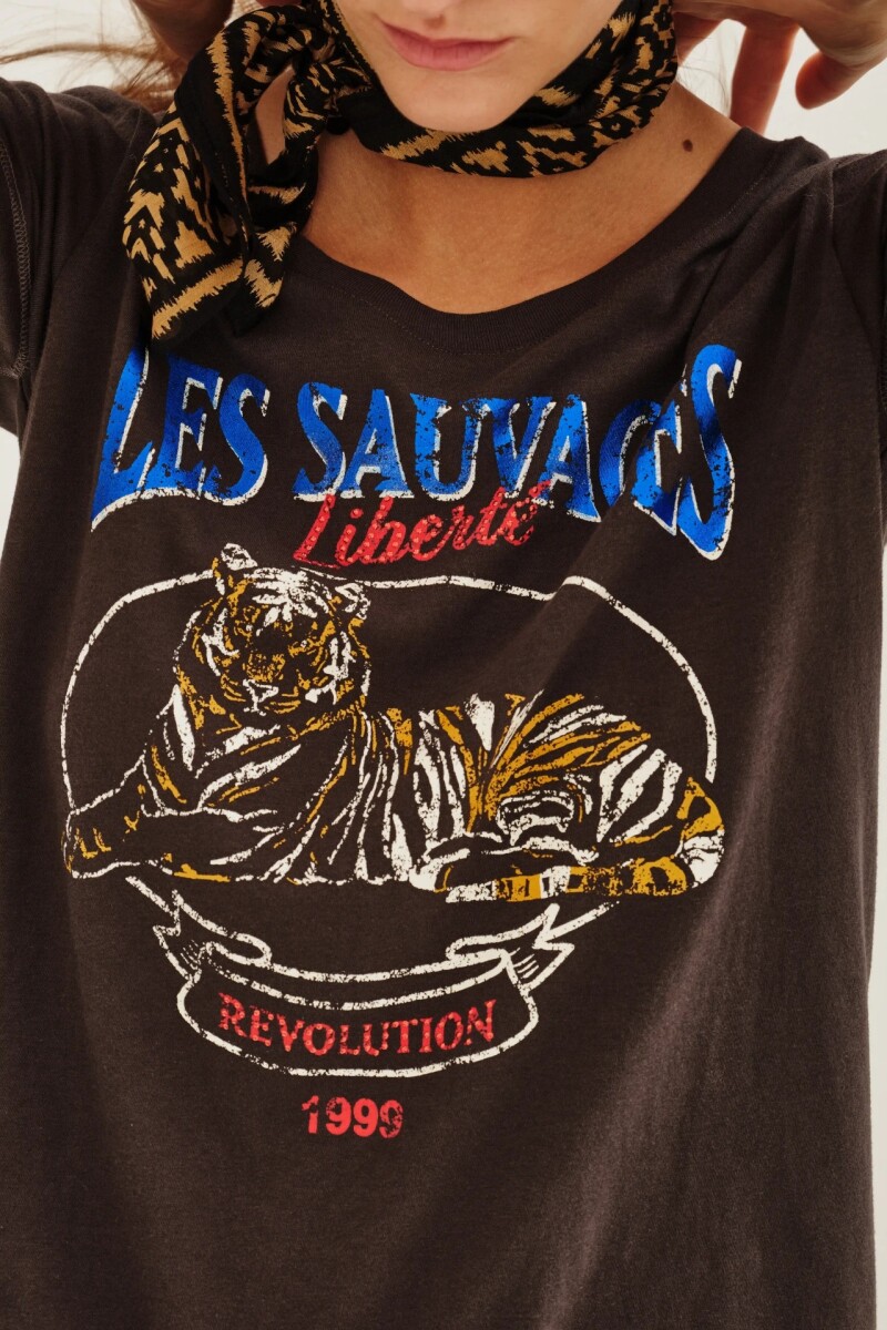 Remera Les Tigres Negro
