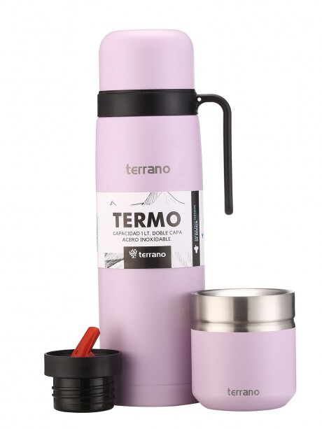 Kit Termo Manija Rigida + Mate Folkie Lila