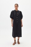 Vestido Bubble en Lino Negro