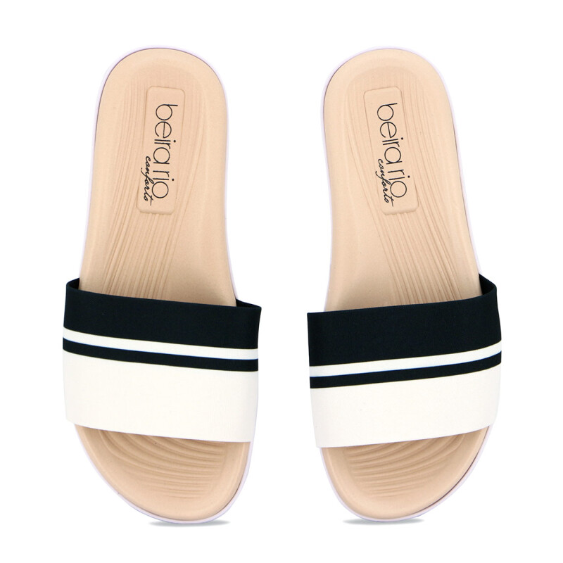 Sandalias Casuales Mujer Beira Rio Tira Ancha Multicolor-negro