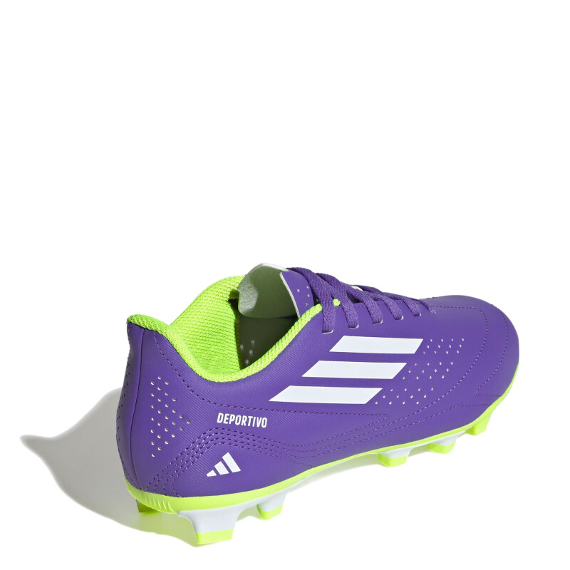 Championes de Niños Adidas Futbol 11 III FxG Púrpura - Blanco - Amarillo Limon