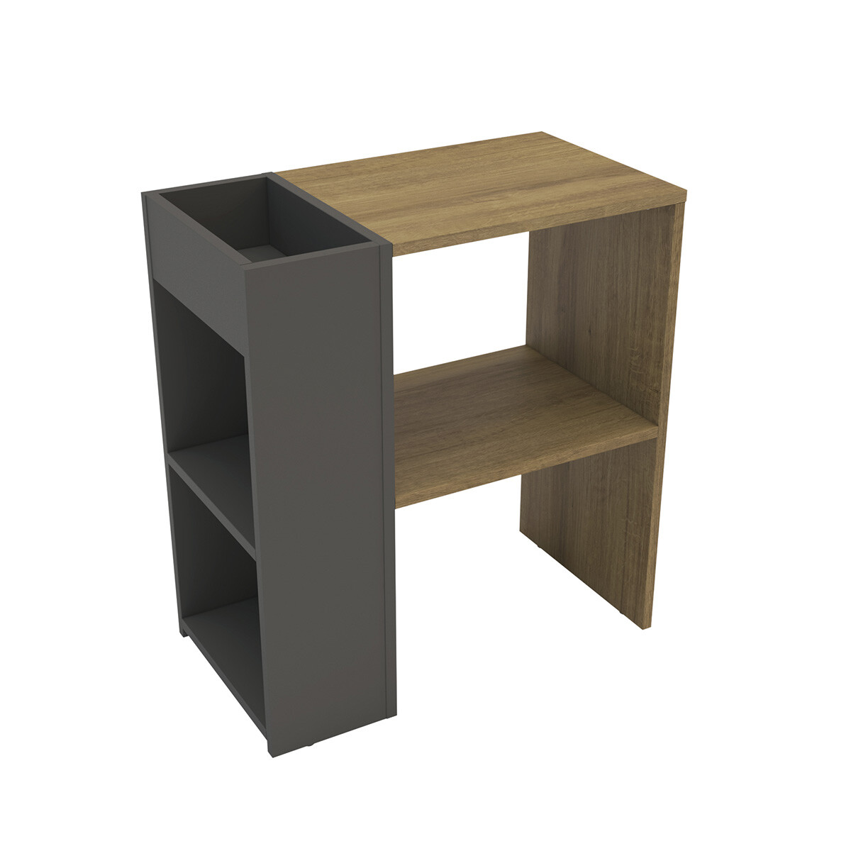 Mesa Lateral Modeloarenas Bedside Color Miel/grafito 