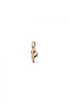 CHARM DE ALEACION DE METALES BAÑADO EN ORO DE 18 K CON FORMA DE LETRA P CON ARGOLLA Charm