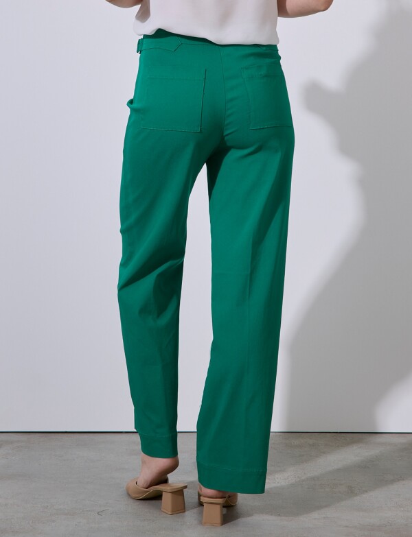 Pantalon Hebilla & Boton VERDE