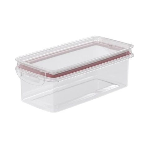 Recipiente Rectangular con Dos Broches de 875 ml BORDO