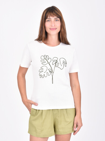 REMERA LIRIO BLANCO