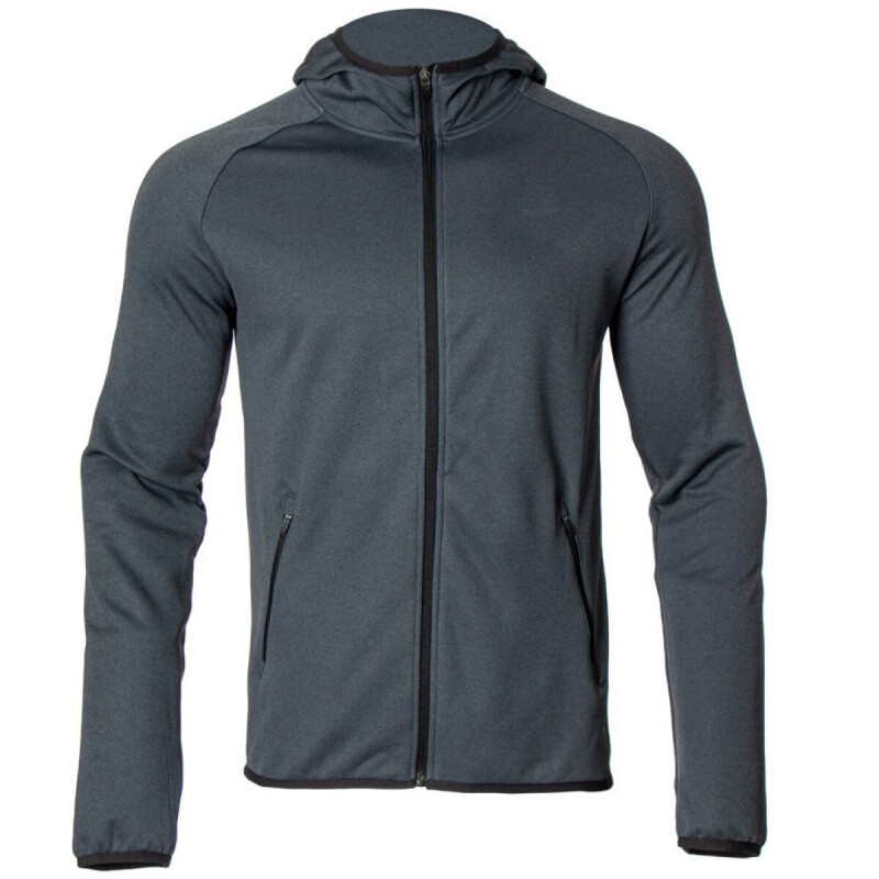 Campera de Hombre Topper FZ POLY FLEECE MEN Negro Melange
