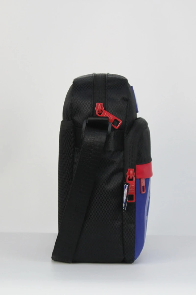 Morral clásico doble cierre Detroit Pistons - NBA Negro