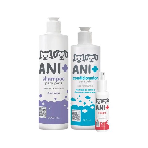 KIT ANI+ SHAMPOO ACONDICIONADOR Y COLONIA PARA PERROS Y GATOS KIT ANI+ SHAMPOO ACONDICIONADOR Y COLONIA PARA PERROS Y GATOS