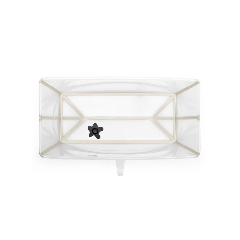 Set Baño Stokke Flexibath Plegable con reposera Transparente y Biege