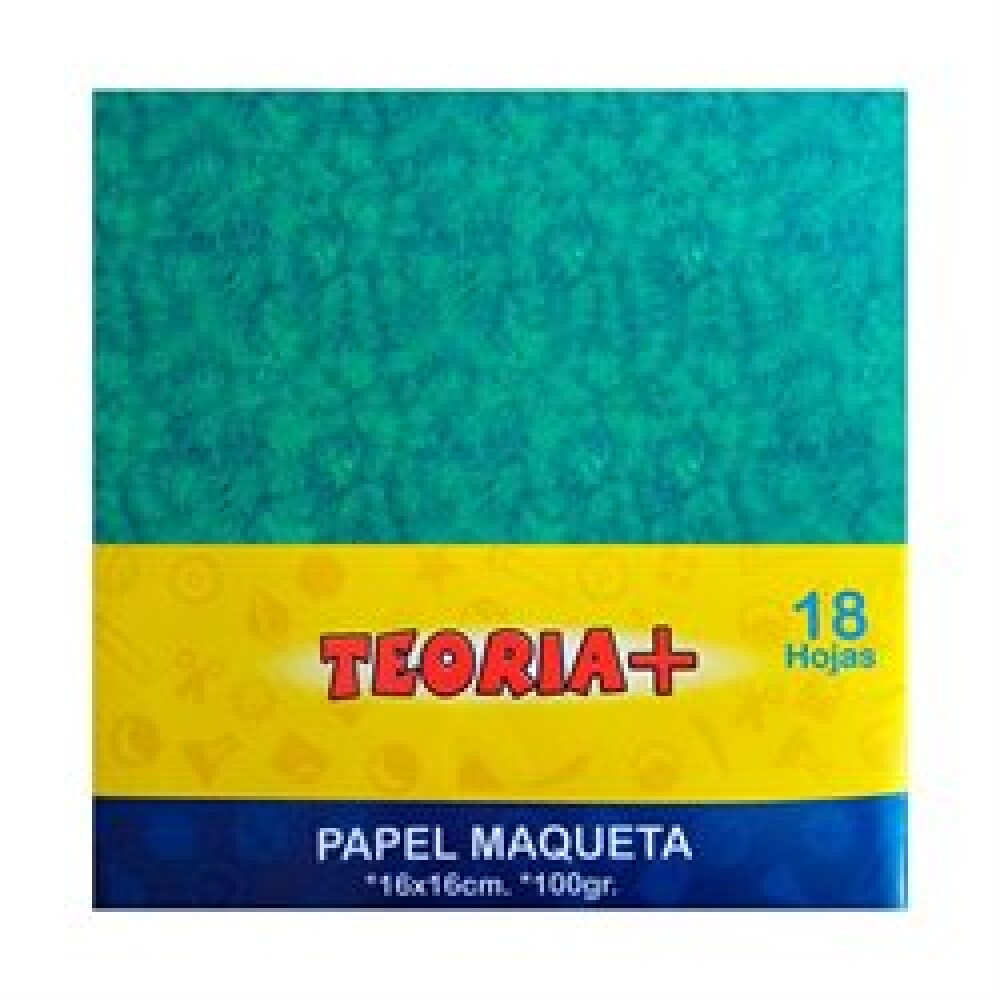 Papel Maqueta 16x16 Cm 18 Hoj 00H. #Papel Maqueta 16X16 Cm 18 Hoj 00H.