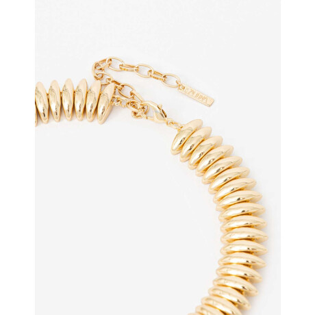 Collar Corto Metal Gotas Dorado