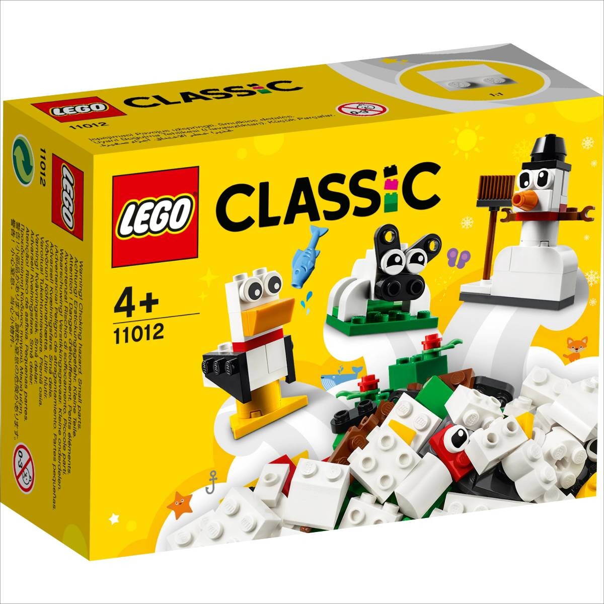LEGO Classic: Ladrillos Creativos Blancos 60 pzas 