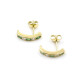 Caravanas En Oro 18K, Brillantes Y Esmeraldas Caravanas En Oro 18K, Brillantes Y Esmeraldas