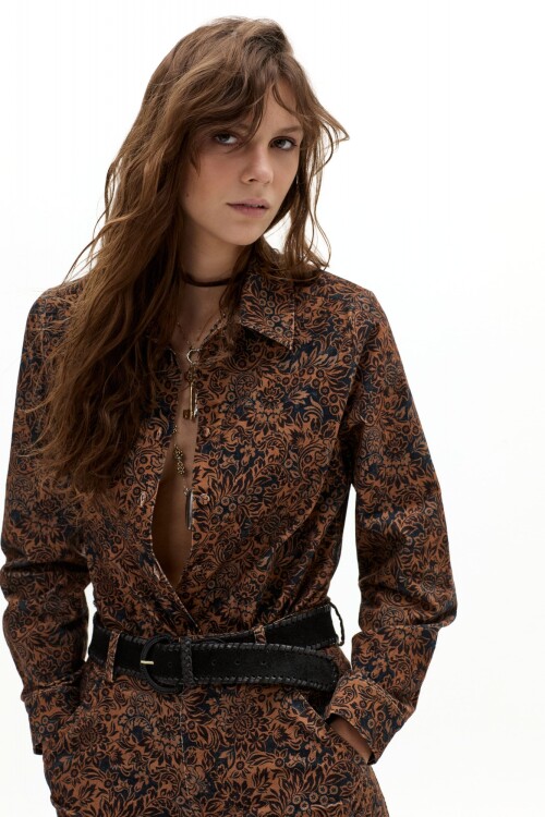 Camisa Archie en Pana lisa Wild Trapestry