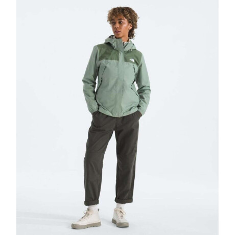 Campera Impermeable Antora mujer Slate Moss/bark Mist