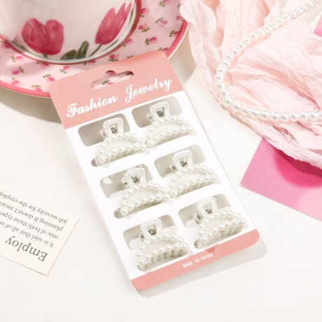 Set De Broches X6 Perlas Set De Broches X6 Perlas