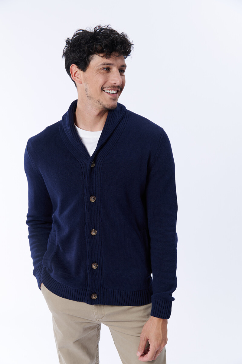 Cardigan tejido Azul Marino