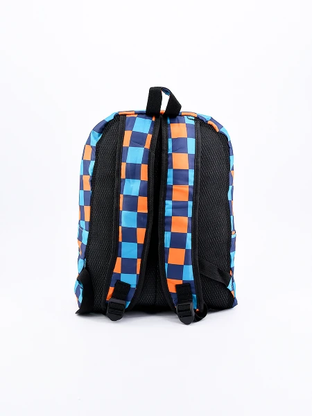 MOCHILA CUADROS MULTICOLOR