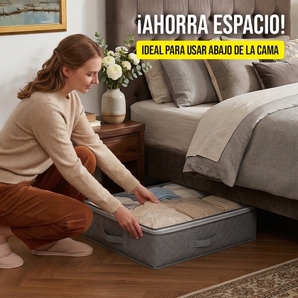 Bolsa Organizador Guarda Ropa Almacenamiento Manta Acolchado IMBACK Color Gris Bolsa Organizador Guarda Ropa Almacenamiento Manta Acolchado IMBACK Color Gris