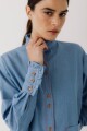 CAMISA OTA JEAN Celeste