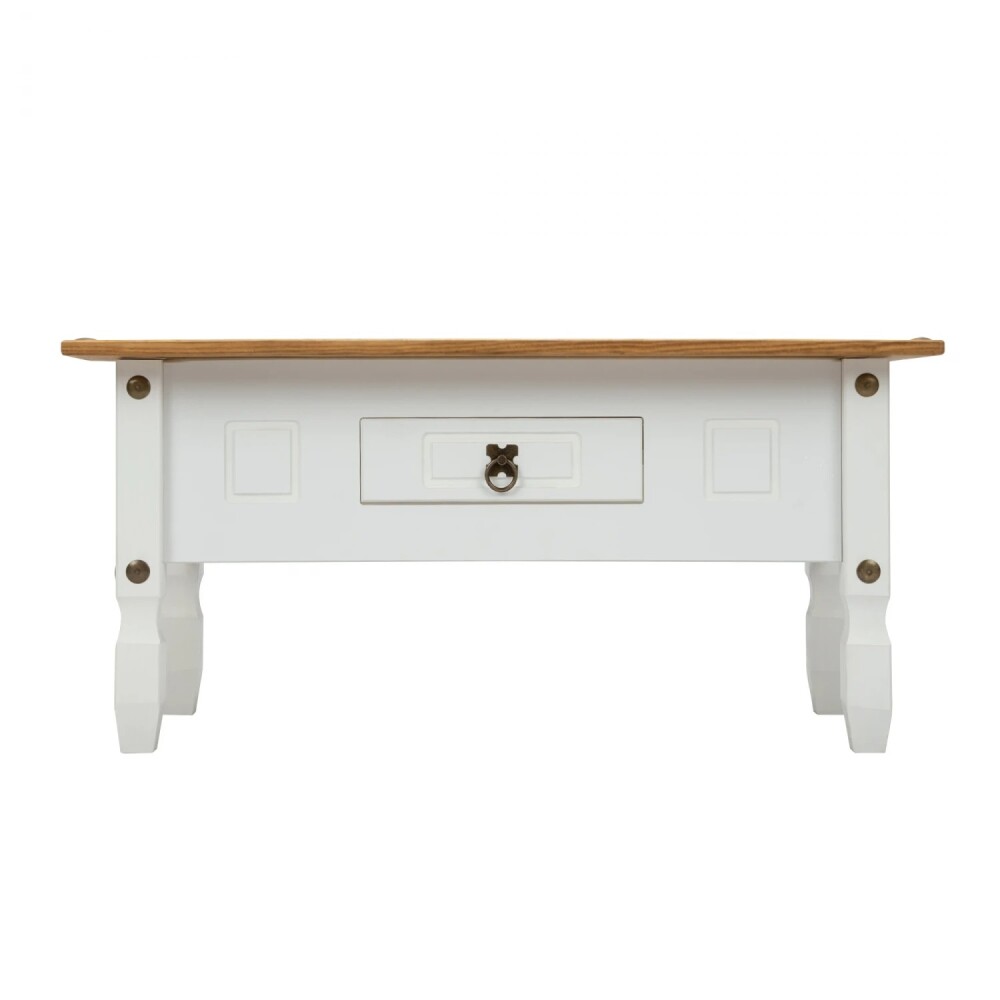 Mesa de Centro - Linea Mexicana - 100x60cm Blanco
