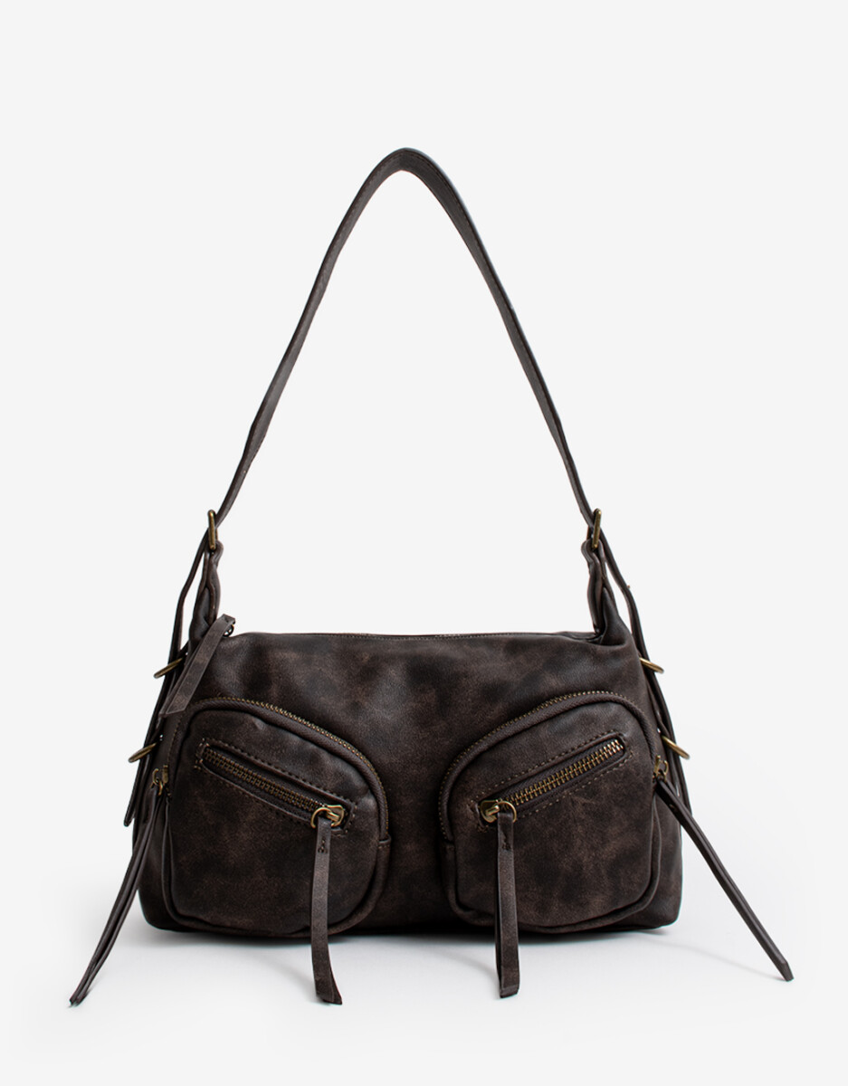 Cartera City Multipocket Marrón 