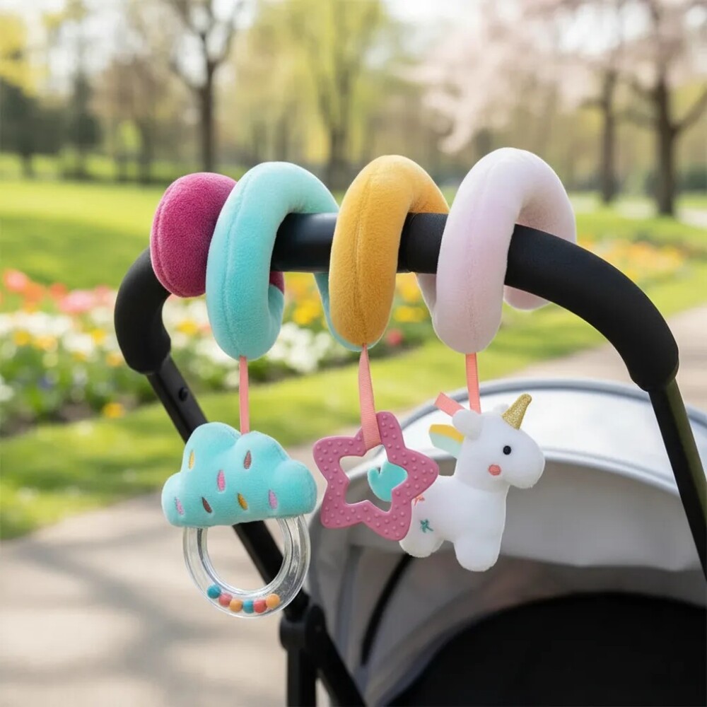 Barra ESPIRAL para coche y baby silla BUBA magic unicornio
