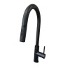 Grifería de Cocina Monocomando de mesada Virtus Curvo Extensible Negro Mate Grifería De Cocina Monocomando De Mesada Virtus Curvo Extensible Negro Mate