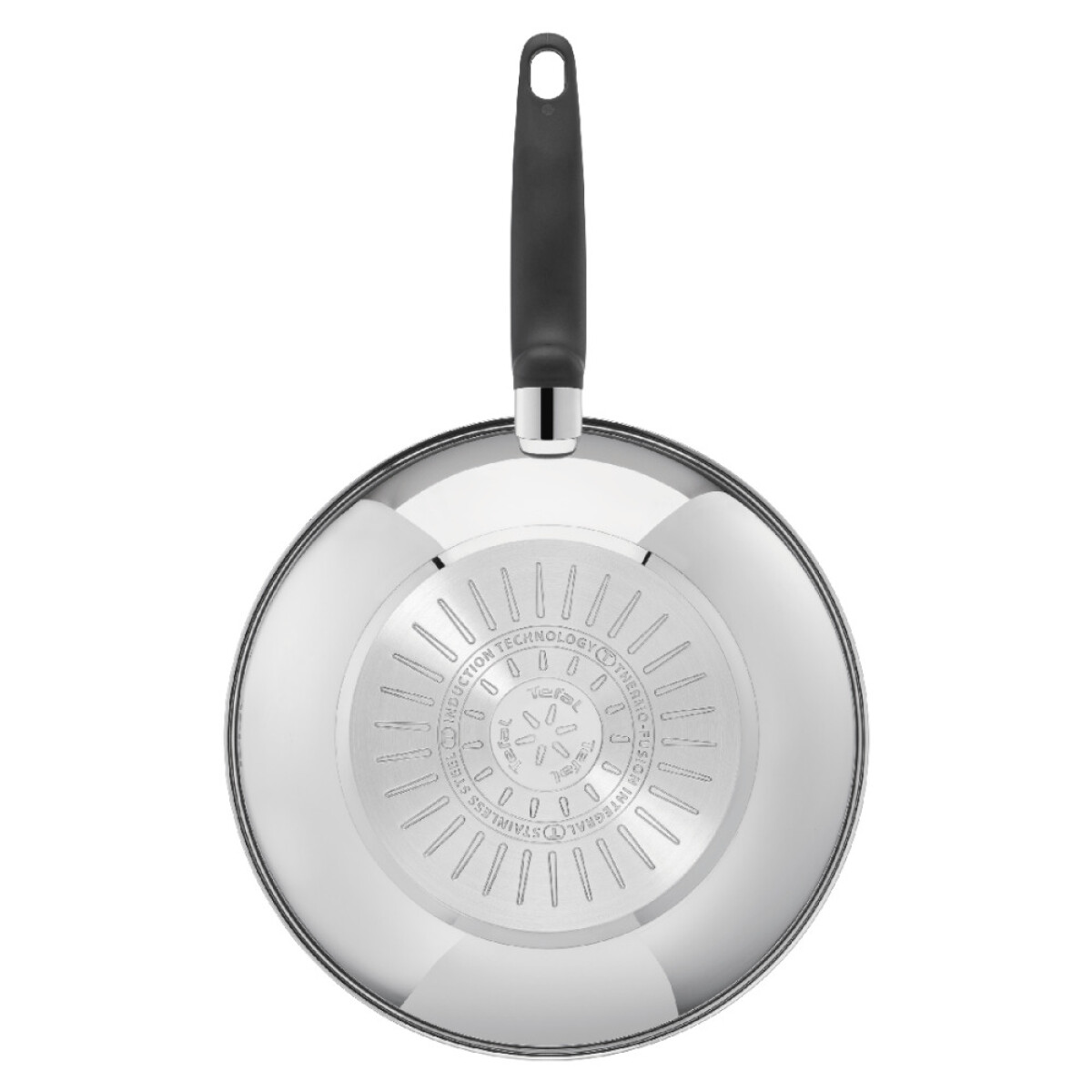 Wok Tefal de acero inoxidable 28CM c/antiadherente Primary 