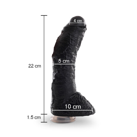 Vibrador Realístico Sean Michaels Con Ventosa Negro