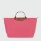 Longchamp -Bolso de viaje Longchamp plegable con cierre y asa corta, Le pliage Fucsia