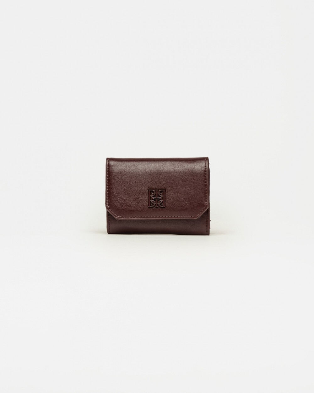 Billetera P&P en efecto cuero Bordeaux